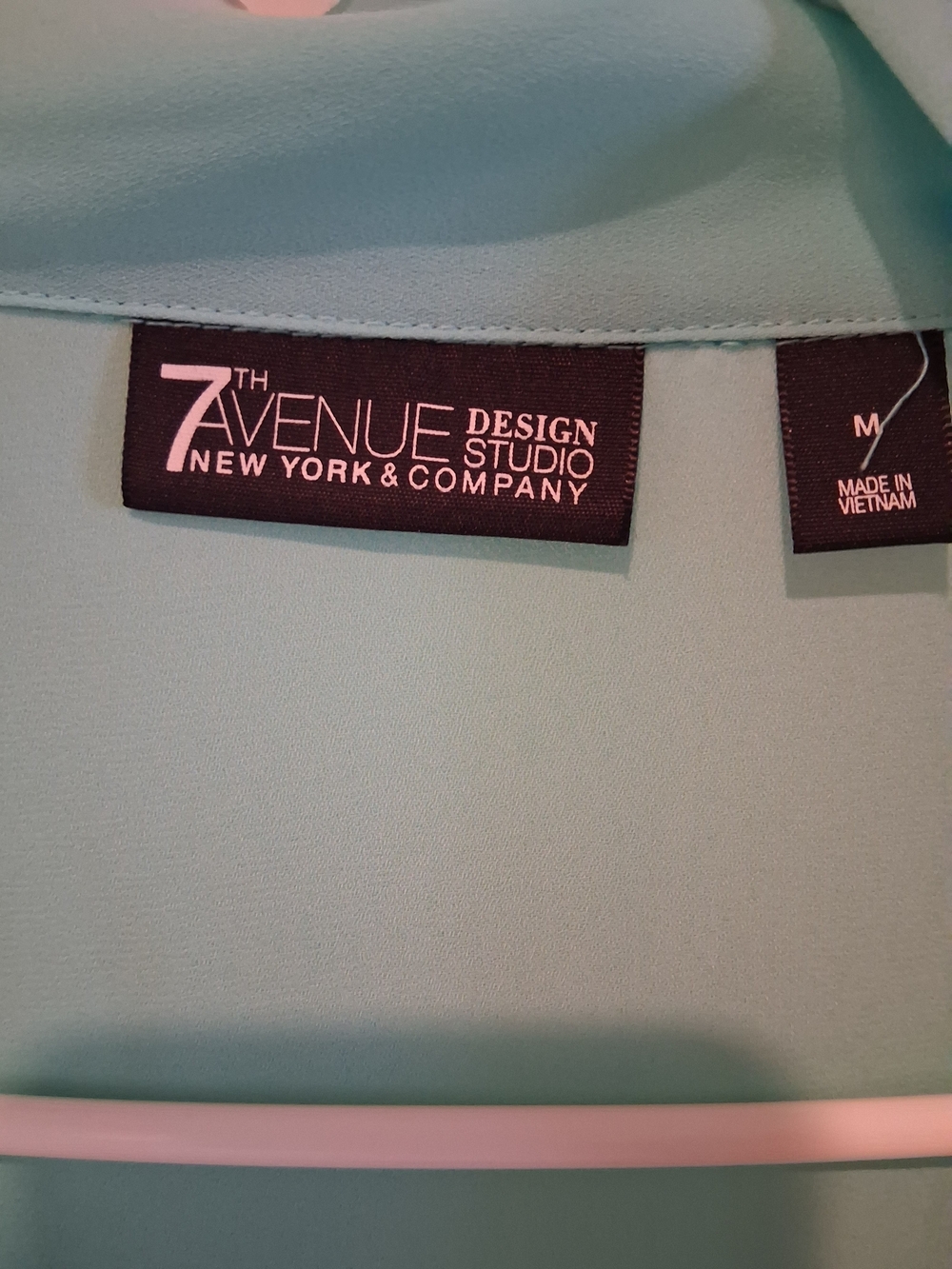7th Avenue Design Studio Mint Green Blouse